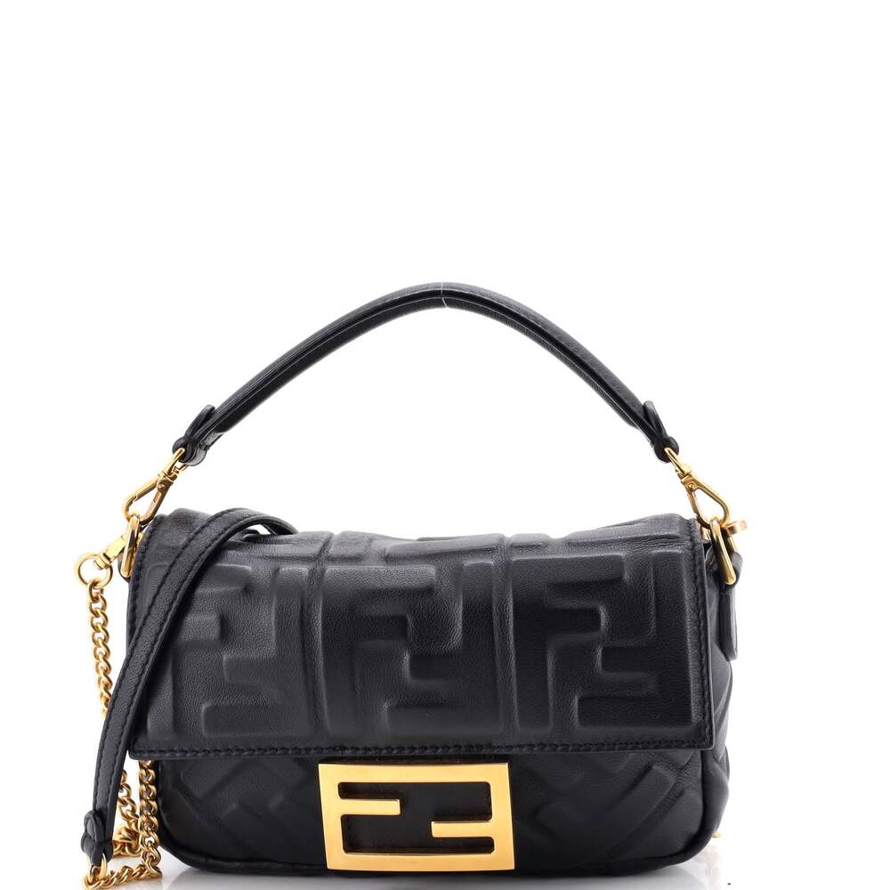 Fendi Baguette Nm Bag Zucca Embossed #312244F23B